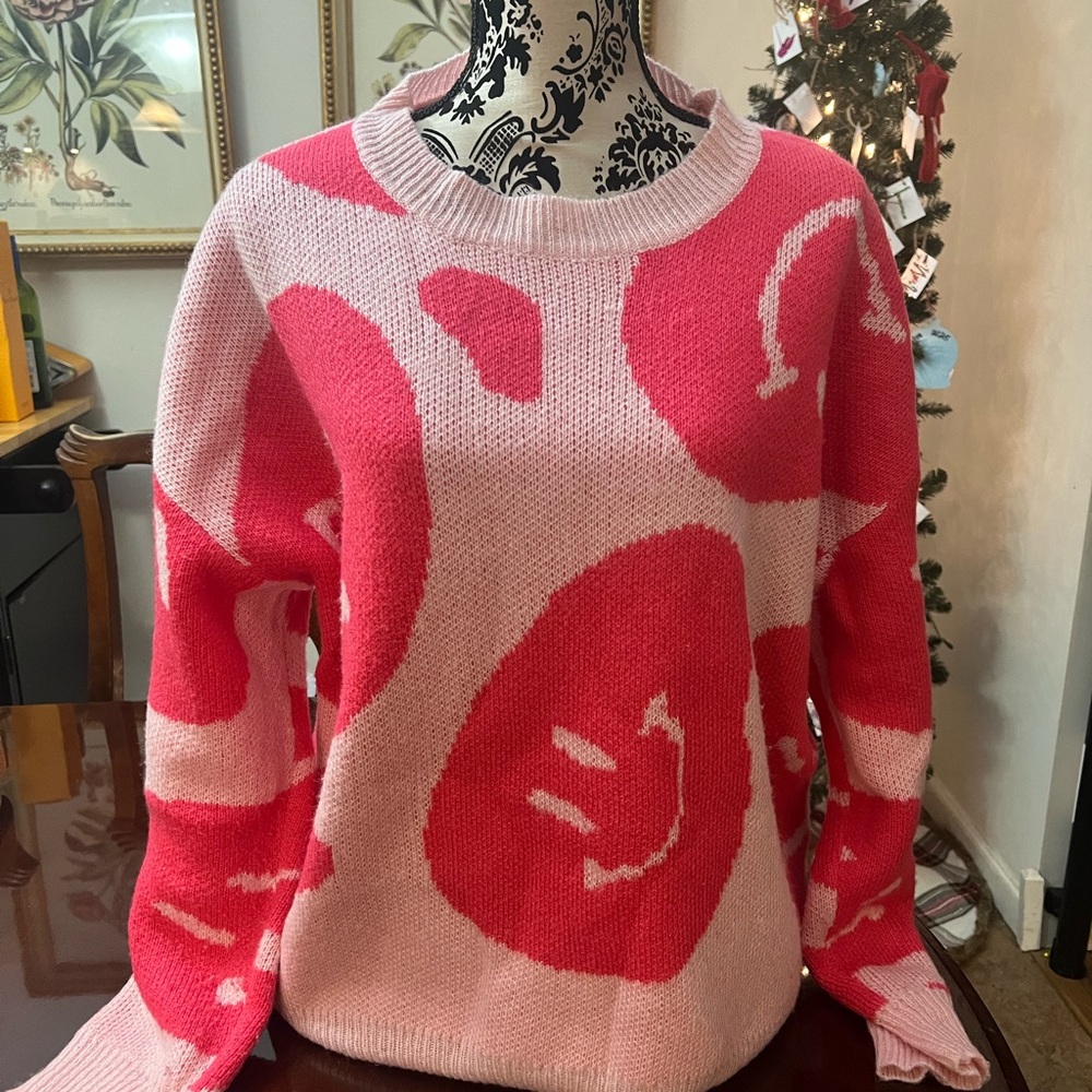 Smiley face cozy sweater